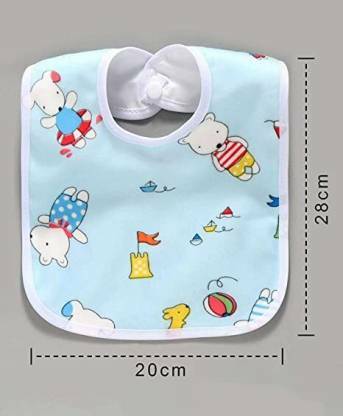 Vedians Baby Button Bibs Apron for Feeding Vedians