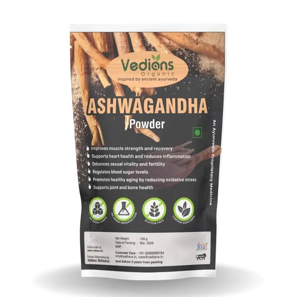 Vedians Organic Ashwagandha Powder 100 Gm Vedians